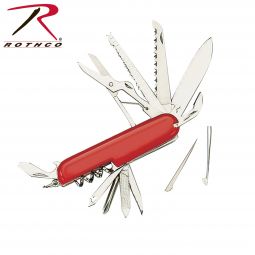11 Function Pocket Survival Knife, Red