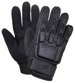 Armored Hard Back Tactical Gloves - Black