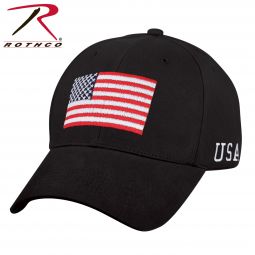 Low Profile Cap / US Flag - Black